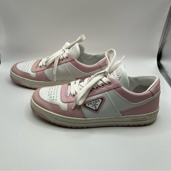 Prada Downtown Leather Sneakers - Picture 7 of 11